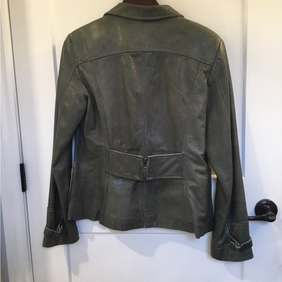 DANIER Leather Jacket, ladies M , button front. - Picture 2 of 10